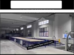Linea di produzione completamente automatica per pannelli di favo d'aluminio