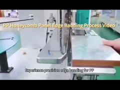 Processo di fasciatura del bordo del pannello in PP Honeycomb