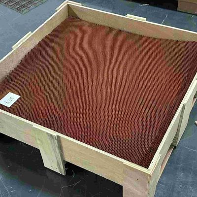 Spessore 5,2 mm Densità 56 Nomex flessibile Core Honeycomb a forma di prugna Griglia perforata